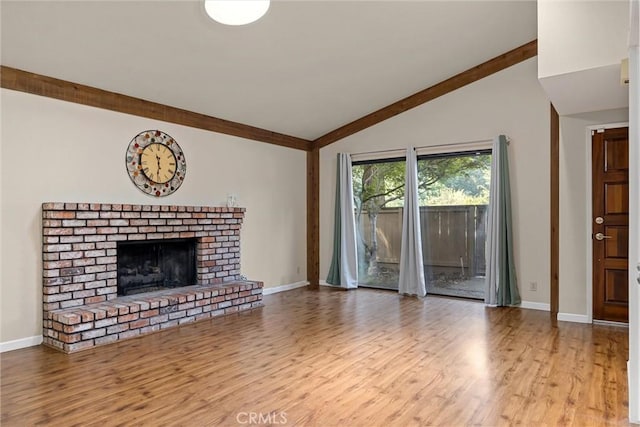 2665 Waverly Ct, Chico, CA 95973 - unfurnished living room featuring wood finished floors and a brick fireplace