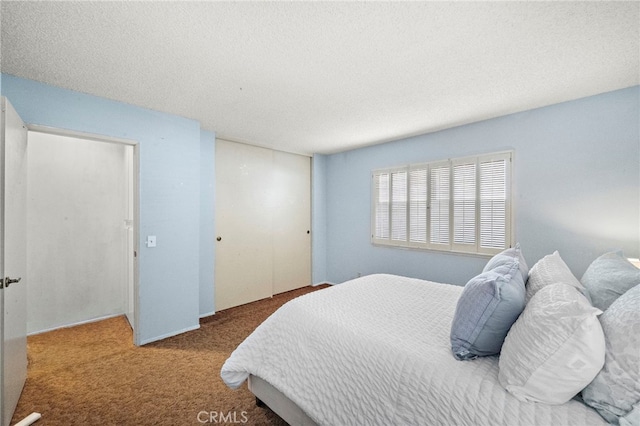 11551 Gladstone Cir, Fountain Valley, CA 92708 - carpeted bedroom with a textured ceiling and a closet