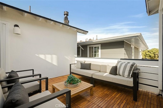 1585 Miramar Dr, Newport Beach, CA 92661 - deck featuring outdoor lounge area