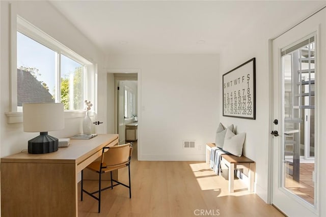 1585 Miramar Dr, Newport Beach, CA 92661 - office featuring light wood-type flooring and baseboards