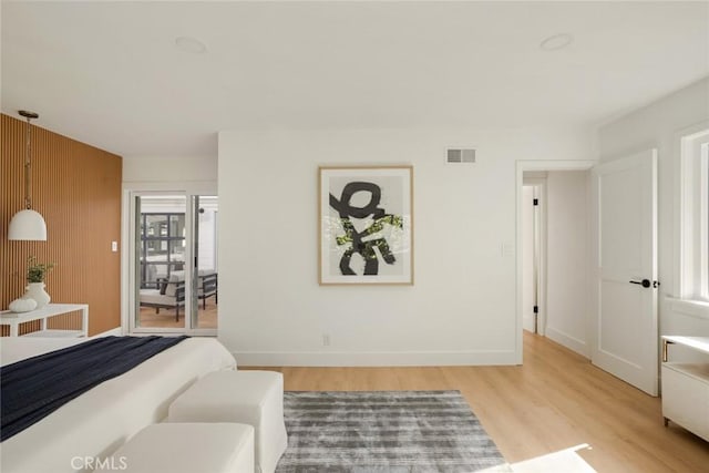 1585 Miramar Dr, Newport Beach, CA 92661 - bedroom with wood finished floors and access to exterior