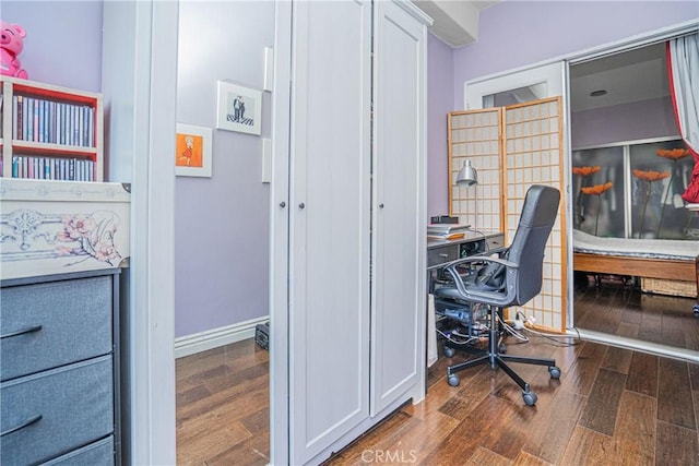 1026 S Oxford Ave Unit 206, Los Angeles, CA 90006 - office with wood finished floors