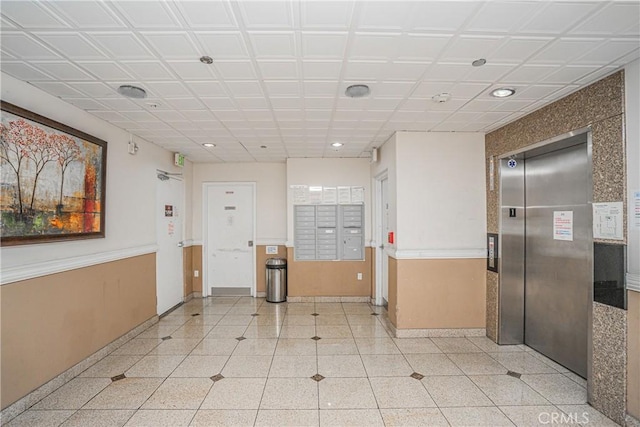 1026 S Oxford Ave Unit 206, Los Angeles, CA 90006 - hall with elevator, recessed lighting, and mail area