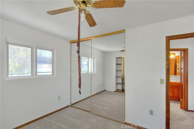 2290 Decade Ct, Riverside, CA 92506 - unfurnished bedroom featuring carpet, a closet, and ceiling fan