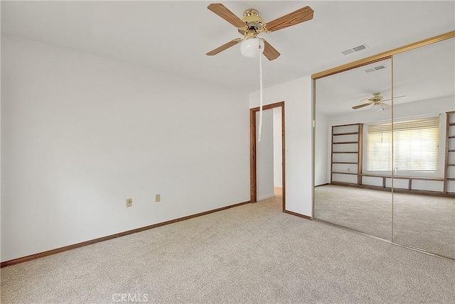 2290 Decade Ct, Riverside, CA 92506 - unfurnished bedroom with carpet flooring, a closet, and ceiling fan