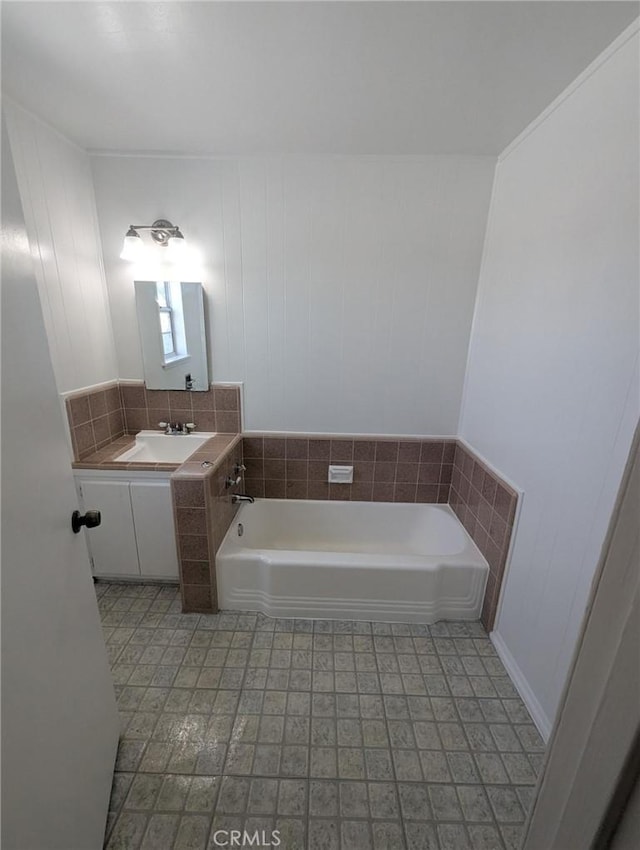 891 W Elberon Ave, San Pedro, CA 90731 - full bathroom with a garden tub and vanity