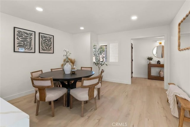 17698 Locust St, Fountain Valley, CA 92708 - dining space featuring light wood-type flooring and recessed lighting