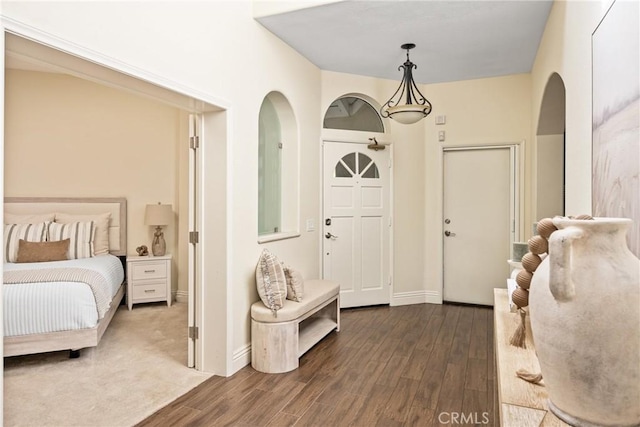 2 Via Barcaza, Coto De Caza, CA 92679 - foyer entrance featuring arched walkways and dark wood-type flooring