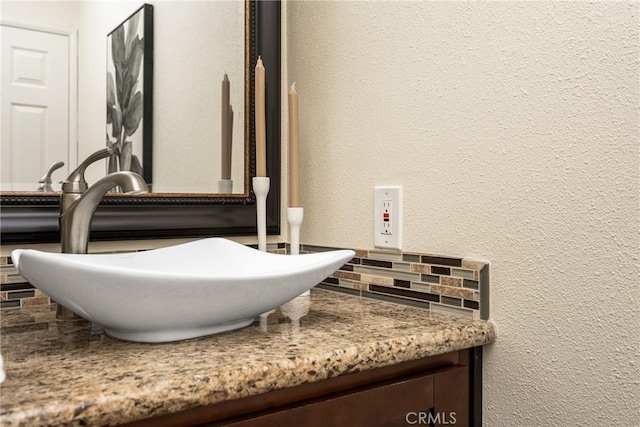 2 Via Barcaza, Coto De Caza, CA 92679 - bathroom view of decorative backsplash and vanity