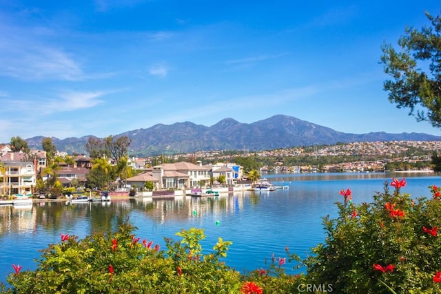 24691 Tarazona, Mission Viejo, CA 92692 - water view with a mountain backdrop and nearby suburban area