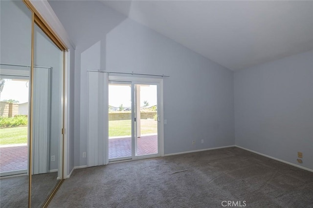 24691 Tarazona, Mission Viejo, CA 92692 - additional living space featuring carpet and vaulted ceiling