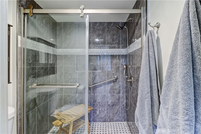 3365 Punta Alta Unit 2F, Laguna Woods, CA 92637 - bathroom with a shower stall