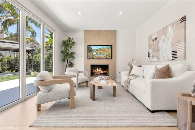 24876 Avenida Avalon, Laguna Hills, CA 92653 - living room with recessed lighting and a fireplace
