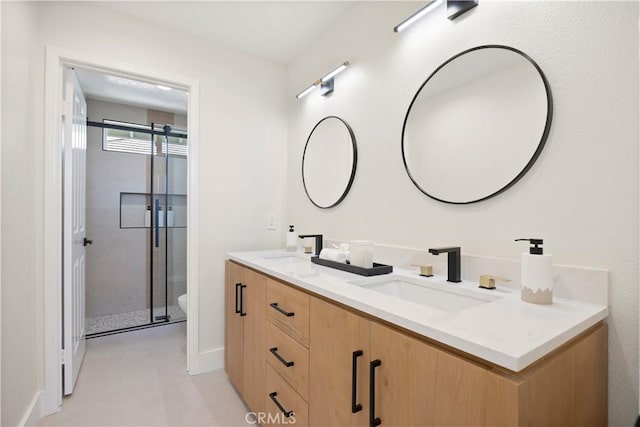 24876 Avenida Avalon, Laguna Hills, CA 92653 - full bath featuring double vanity and a stall shower