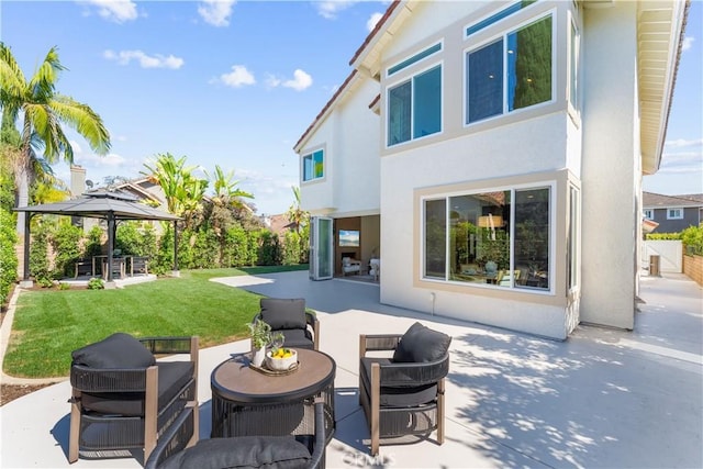 24876 Avenida Avalon, Laguna Hills, CA 92653 - view of patio / terrace with a gazebo and an outdoor hangout area