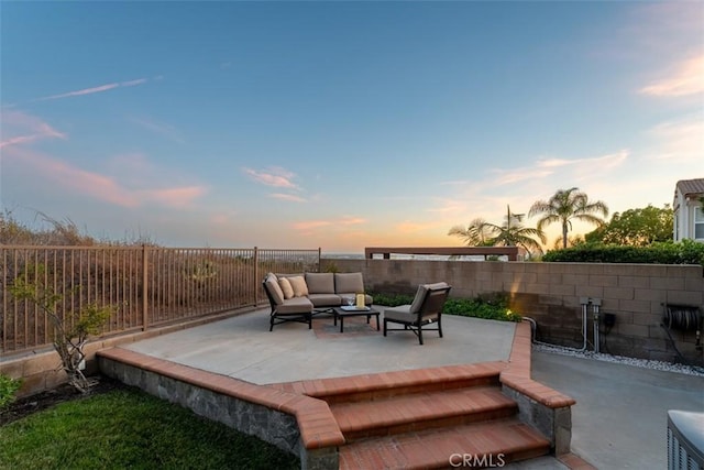2886 Muir Trail Dr, Fullerton, CA 92833 - fenced backyard featuring an outdoor hangout area and a patio area