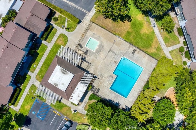 8515 Edgebrook Dr, Garden Grove, CA 92844 - drone / aerial view of a pool area