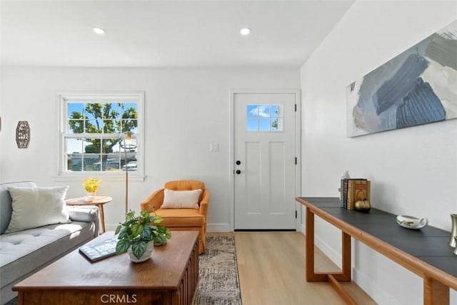 3839 Riverside Dr, Chino, CA 91710 - living room with light wood-style flooring and recessed lighting