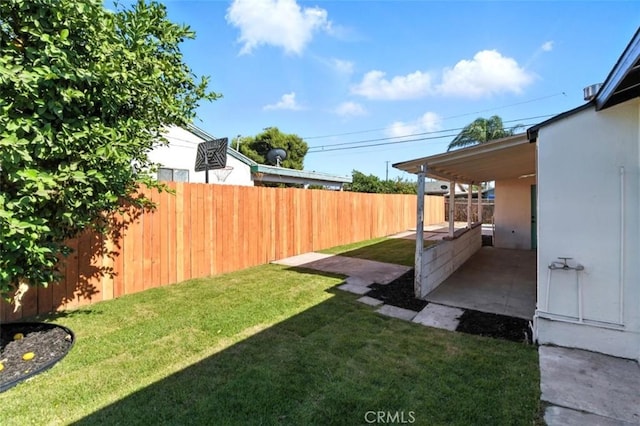 3839 Riverside Dr, Chino, CA 91710 - fenced backyard featuring a patio