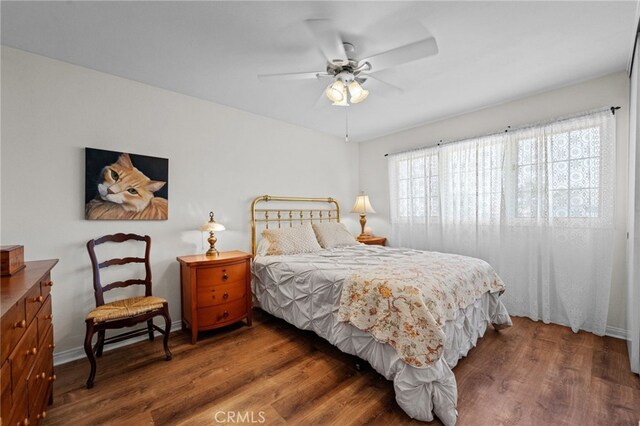 18911 Crimson Cir, Huntington Beach, CA 92646 - bedroom featuring wood finished floors and a ceiling fan