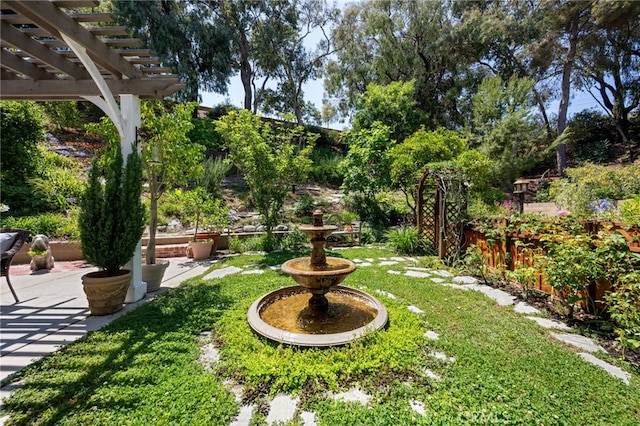 18911 Crimson Cir, Huntington Beach, CA 92646 - view of yard with a pergola and a patio