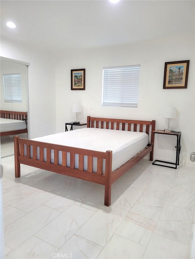 4124 Ivar Ave, Rosemead, CA 91770 - bedroom with recessed lighting and light marble finish flooring