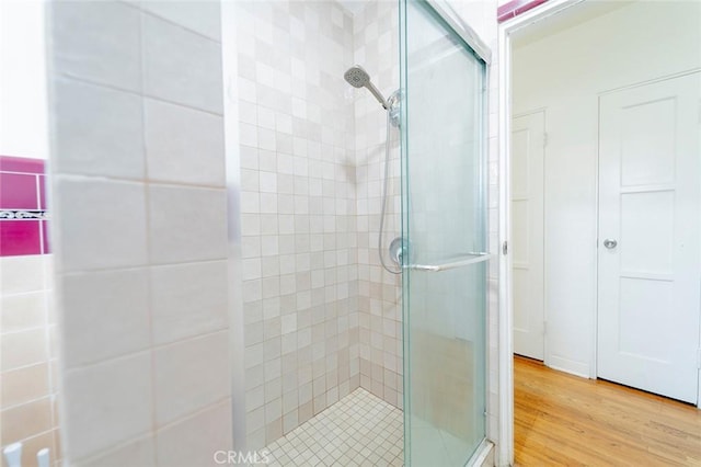 4124 Ivar Ave, Rosemead, CA 91770 - full bath featuring a shower stall and wood finished floors