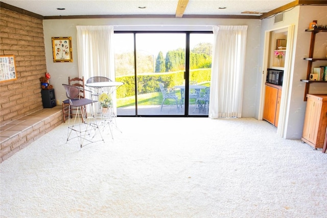 730 Saint James Pl, Newport Beach, CA 92663 - living area with carpet and ornamental molding