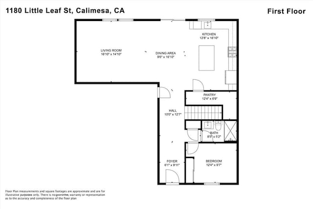 1180 Little Leaf, Calimesa, CA 92320 - view of floor plan / room layout