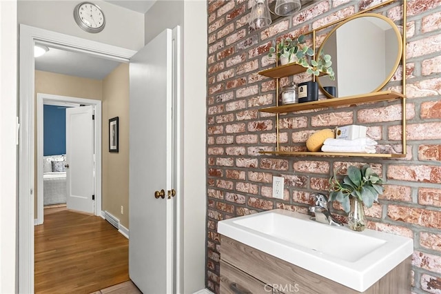 1168 Laburnum Ave, Chico, CA 95926 - bathroom with wood finished floors and vanity