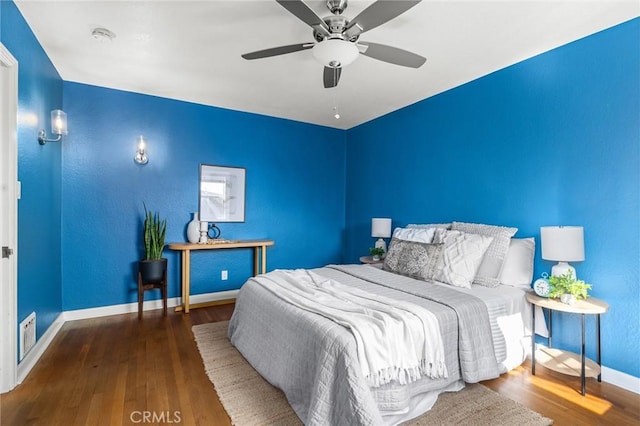 1168 Laburnum Ave, Chico, CA 95926 - bedroom with wood finished floors and ceiling fan