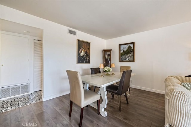 1007 Flintlock Rd, Diamond Bar, CA 91765 - dining area featuring baseboards and dark wood-type flooring