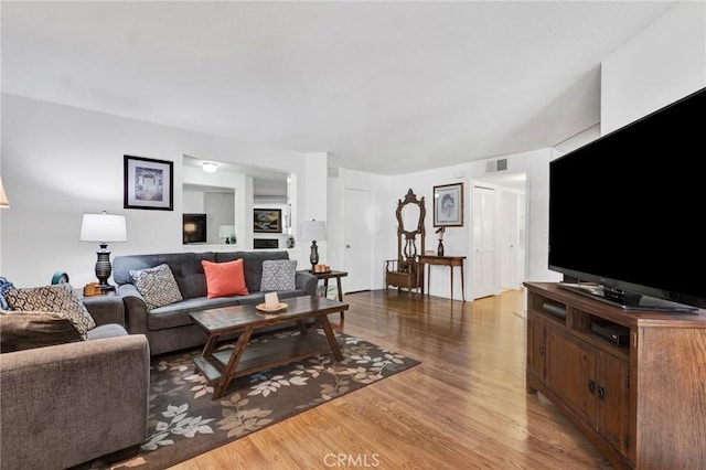 26966 Flo Ln Unit 319, Canyon Country, CA 91351 - living room with wood finished floors