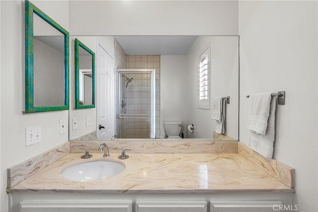 2433 S Gaffey St, San Pedro, CA 90731 - bathroom featuring vanity and a stall shower