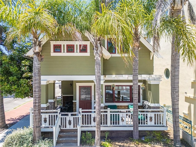 6025 E Ocean Blvd, Long Beach, CA 90803 - view of front facade with a porch