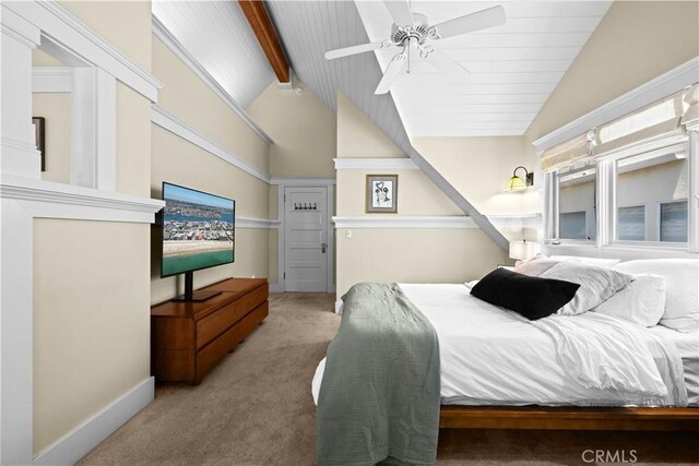 6025 E Ocean Blvd, Long Beach, CA 90803 - carpeted bedroom featuring baseboards and ceiling fan