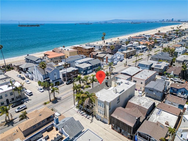 6025 E Ocean Blvd, Long Beach, CA 90803 - aerial view of residential area featuring waterfront with a beach