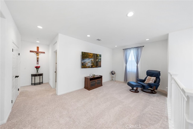 32084 Richardson St, Menifee, CA 92584 - living area featuring carpet floors and recessed lighting