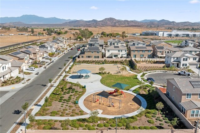 32084 Richardson St, Menifee, CA 92584 - aerial perspective of suburban area featuring a mountainous background
