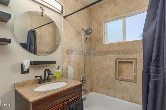 312 Lafayette Dr, Oxnard, CA 93036 - bathroom with shower / bath combo and vanity