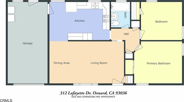 312 Lafayette Dr, Oxnard, CA 93036 - view of home floor plan