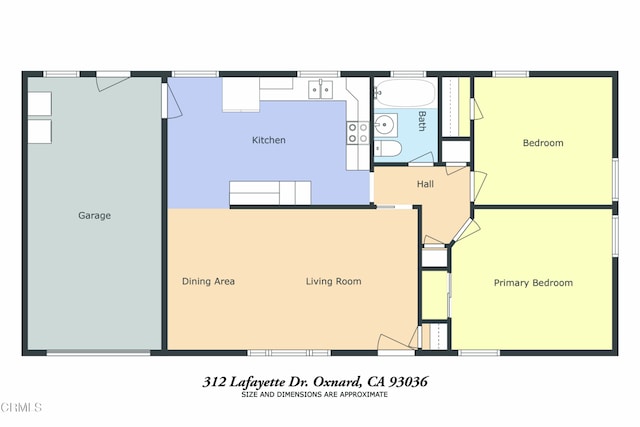 312 Lafayette Dr, Oxnard, CA 93036 - view of home floor plan