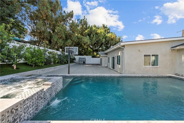 11209 Forbes Ave, Granada Hills, CA 91344 - swimming pool featuring a patio area and a fenced backyard