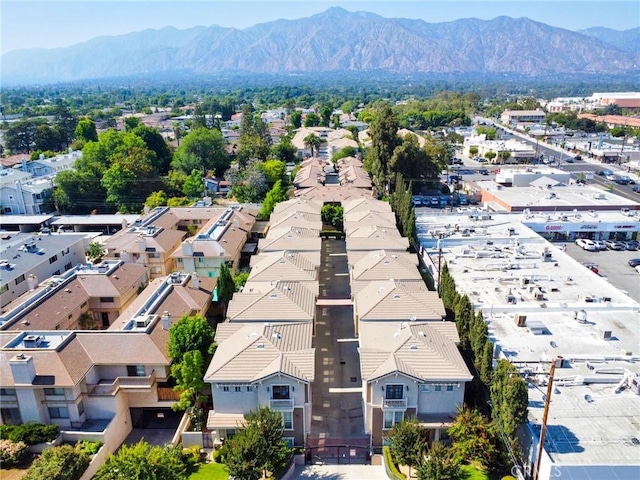 717 Arcadia Ave Unit C, Arcadia, CA 91007 - aerial view of residential area with a mountain backdrop