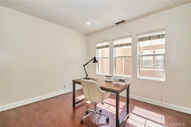717 Arcadia Ave Unit C, Arcadia, CA 91007 - office space with dark wood-style floors and recessed lighting