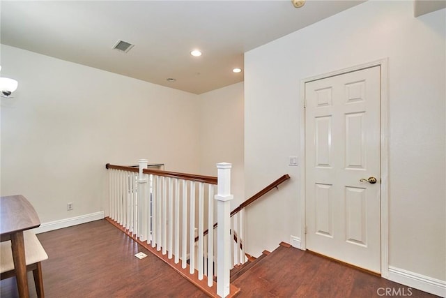 717 Arcadia Ave Unit C, Arcadia, CA 91007 - staircase featuring wood finished floors and recessed lighting