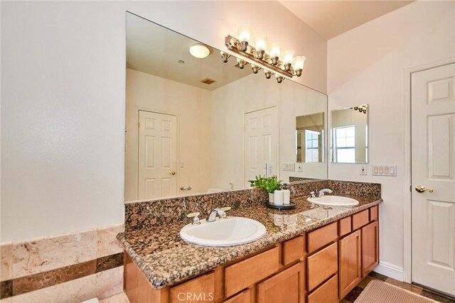 717 Arcadia Ave Unit C, Arcadia, CA 91007 - bathroom with double vanity and tile patterned flooring