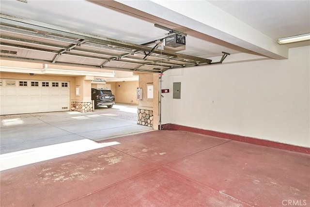 717 Arcadia Ave Unit C, Arcadia, CA 91007 - garage featuring a garage door opener and electric panel