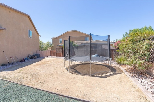 31572 Via Del Paso, Winchester, CA 92596 - fenced backyard featuring a trampoline