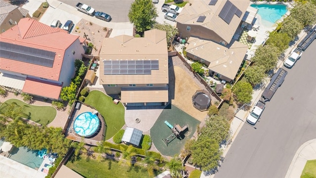 31572 Via Del Paso, Winchester, CA 92596 - aerial view of residential area with a pool area